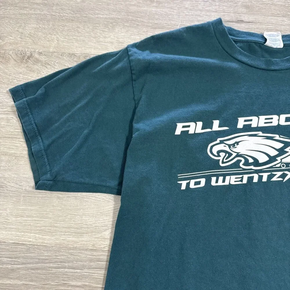 Carson Wentz Shirt Philadelphia Eagles NFL Wentzylvania Green Large